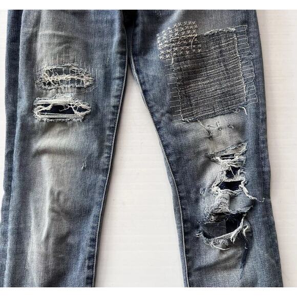 Abercrombie & Fitch Women SZ 25 x30 Super Skinny Jeans Signature Collection Punk - Picture 3 of 11